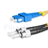 5m SC/UPC-ST/UPC デュプレックス シングルモード 光パッチケーブル（2.0mm PVC/OFNR OS2）の画像