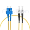 1m SC/UPC-ST/UPC デュプレックス シングルモード 光パッチケーブル（2.0mm PVC/OFNR OS2）の画像