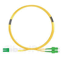 1m LC/APC-SC/APC デュプレックス シングルモード 光パッチケーブル（2.0mm PVC/OFNR OS2）