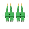 2m SC/APC-SC/APC デュプレックス シングルモード 光パッチケーブル（2.0mm PVC/OFNR OS2）の画像