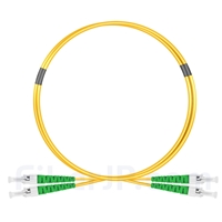 1m ST/APC-ST/APC デュプレックス シングルモード 光パッチケーブル（2.0mm PVC/OFNR 9/125）