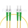 1m ST/APC-ST/APC デュプレックス シングルモード 光パッチケーブル（2.0mm PVC/OFNR 9/125）の画像