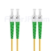 1m ST/APC-ST/APC デュプレックス シングルモード 光パッチケーブル（2.0mm PVC/OFNR 9/125）の画像