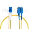 2m LC/UPC-SC/UPC デュプレックス シングルモード 光パッチケーブル（2.0mm LSZH OS2）の画像