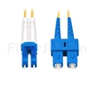 2m LC/UPC-SC/UPC デュプレックス シングルモード 光パッチケーブル（2.0mm LSZH OS2）の画像