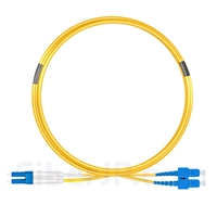5m LC/UPC-SC/UPC デュプレックス シングルモード 光パッチケーブル（2.0mm LSZH OS2）の画像