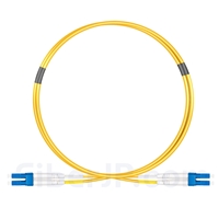 1m LC/UPC-LC/UPC デュプレックス シングルモード 光パッチケーブル（2.0mm OFNP OS2）