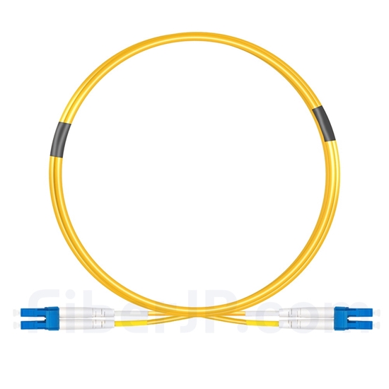 3m LC/UPC-LC/UPC デュプレックス シングルモード 光パッチケーブル（2.0mm OFNP OS2）の画像