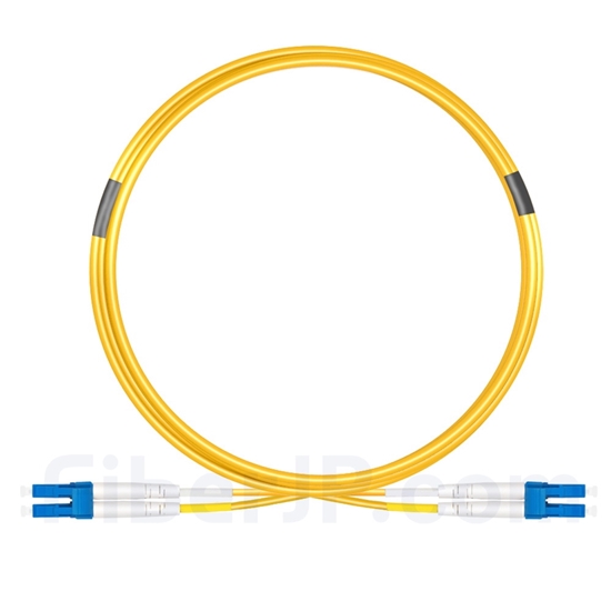 5m LC/UPC-LC/UPC デュプレックス シングルモード 光パッチケーブル（2.0mm OFNP OS2）の画像