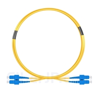 3m SC/UPC-SC/UPC デュプレックス シングルモード 光パッチケーブル（2.0mm LSZH OS2）の画像