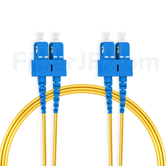 FiberJP: 5m OS2シングルモードSC光パッチケーブル｜SC/UPC-SC/UPC光