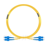 10m SC/UPC-SC/UPC デュプレックス シングルモード 光パッチケーブル（2.0mm LSZH OS2）の画像