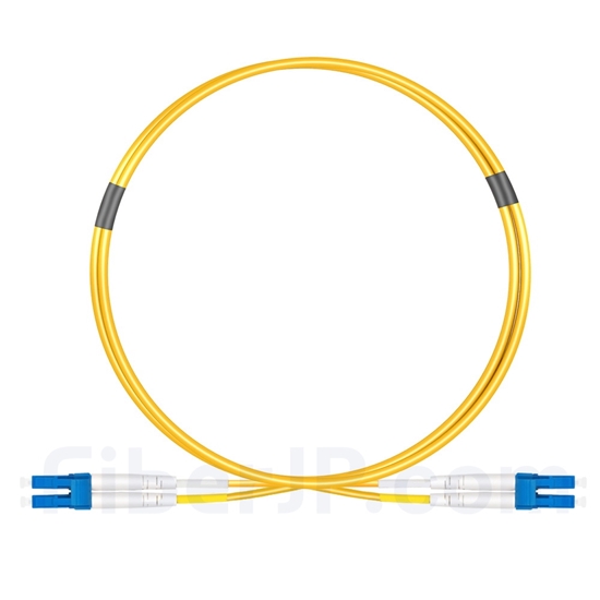 1m LC/UPC-LC/UPC デュプレックス シングルモード 光パッチケーブル（2.0mm LSZH OS2）の画像