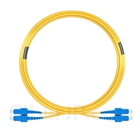 15m SC/UPC-SC/UPC デュプレックス シングルモード 光パッチケーブル（3.0mm PVC/OFNR 9/125)の画像