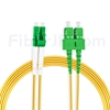 15m LC/APC-SC/APC デュプレックス シングルモード 光パッチケーブル（3.0mm PVC/OFNR 9/125)の画像