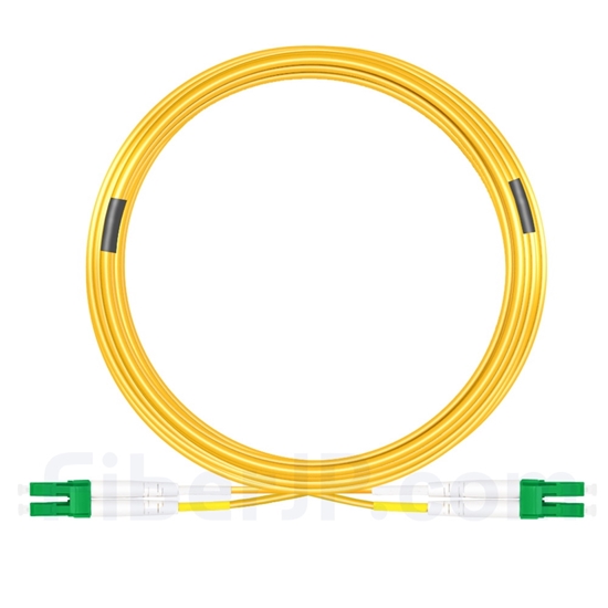 20m LC/APC-LC/APC デュプレックス シングルモード 光パッチケーブル（3.0mm PVC/OFNR 9/125)の画像