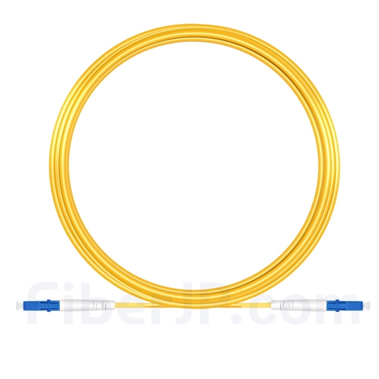 15m LC/UPC-LC/UPC シンプレックス シングルモード 光パッチケーブル（2.0mm PVC/OFNR OS2）の画像