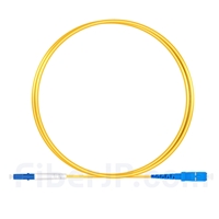 1m LC/UPC-SC/UPC シンプレックス シングルモード 光パッチケーブル（2.0mm PVC/OFNR OS2）