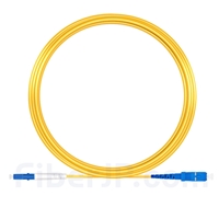 15m LC/UPC-SC/UPC シンプレックス シングルモード 光パッチケーブル（2.0mm PVC/OFNR OS2）の画像
