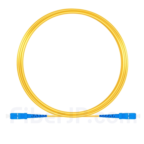 7m SC/UPC-SC/UPC シンプレックス シングルモード 光パッチケーブル（2.0mm PVC/OFNR OS2）の画像
