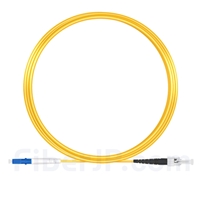10m LC/UPC-ST/UPC シンプレックス シングルモード 光パッチケーブル（2.0mm PVC/OFNR OS2）の画像