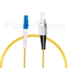 2m LC/UPC-FC/UPC シンプレックス シングルモード 光パッチケーブル（2.0mm PVC/OFNR OS2）の画像