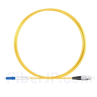 1m LC/UPC-FC/UPC シンプレックス シングルモード 光パッチケーブル（2.0mm PVC/OFNR OS2）