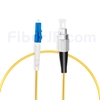 1m LC/UPC-FC/UPC シンプレックス シングルモード 光パッチケーブル（2.0mm PVC/OFNR OS2）の画像