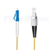 1m LC/UPC-FC/UPC シンプレックス シングルモード 光パッチケーブル（2.0mm PVC/OFNR OS2）の画像