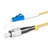 1m LC/UPC-FC/UPC シンプレックス シングルモード 光パッチケーブル（2.0mm PVC/OFNR OS2）の画像