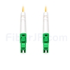 15m LC/APC-LC/APC シンプレックス シングルモード 光パッチケーブル（2.0mm PVC/OFNR OS2）の画像