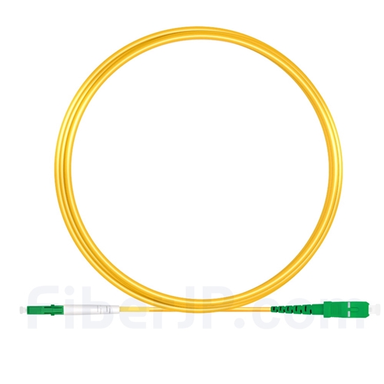 5m LC/APC-SC/APC シンプレックス シングルモード 光パッチケーブル（2.0mm PVC/OFNR OS2）の画像
