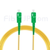 15m SC/APC-SC/APC シンプレックス シングルモード 光パッチケーブル（2.0mm PVC/OFNR OS2）の画像
