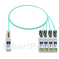 1m Cisco QSFP-4SFP25G-AOC1M対応互換 100G QSFP28/4x25G SFP28ブレイクアウトアクティブオプティカルケーブル（AOC）