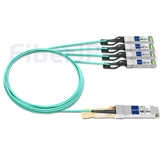 7m Extreme Networks 10442対応互換 100G QSFP28/4x25G SFP28ブレイクアウトアクティブオプティカルケーブル（AOC）の画像