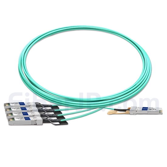 7m Extreme Networks 10442対応互換 100G QSFP28/4x25G SFP28ブレイクアウトアクティブオプティカルケーブル（AOC）の画像