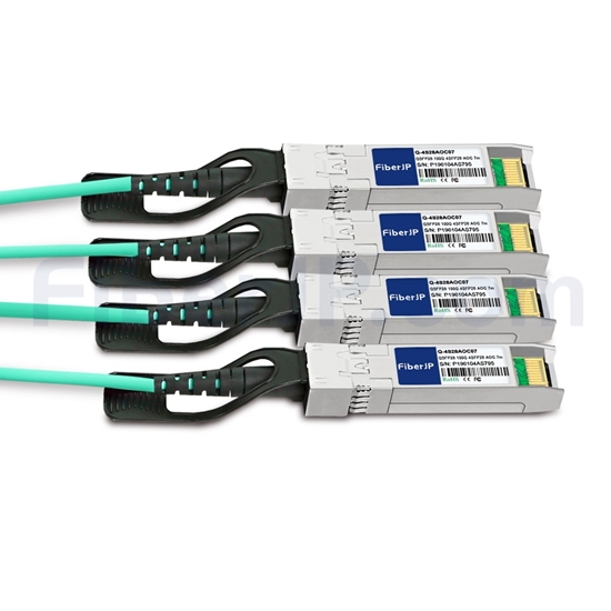 7m Extreme Networks 10442対応互換 100G QSFP28/4x25G SFP28ブレイクアウトアクティブオプティカルケーブル（AOC）の画像