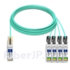 30m Extreme Networks対応互換 100G QSFP28/4x25G SFP28ブレイクアウトアクティブオプティカルケーブル（AOC）の画像