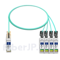 2m Cisco QSFP-4X10G-AOC2M対応互換 40G QSFP+/4x10G SFP+ブレイクアウトアクティブオプティカルケーブル（AOC）
