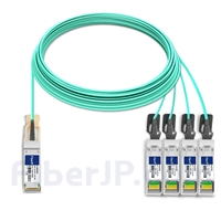 25m Cisco QSFP-4X10G-AOC25M対応互換 40G QSFP+/4x10G SFP+ブレイクアウトアクティブオプティカルケーブル（AOC）