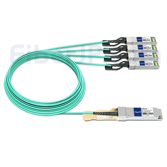 25m Cisco QSFP-4X10G-AOC25M対応互換 40G QSFP+/4x10G SFP+ブレイクアウトアクティブオプティカルケーブル（AOC）の画像