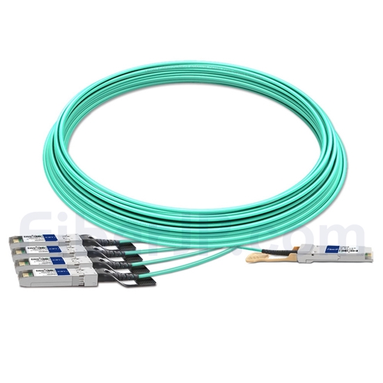 25m Cisco QSFP-4X10G-AOC25M対応互換 40G QSFP+/4x10G SFP+ブレイクアウトアクティブオプティカルケーブル（AOC）の画像