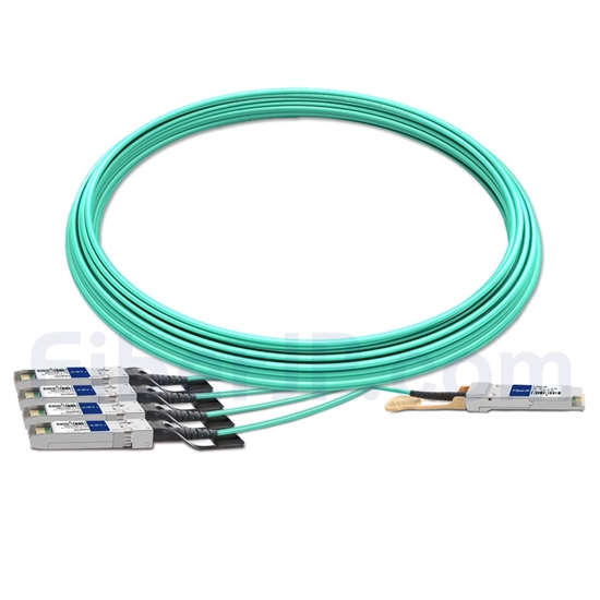 20m Extreme Networks 10GB-4-F20-QSFP対応互換 40G QSFP+/4x10G SFP+ブレイクアウトアクティブオプティカルケーブル（AOC）の画像