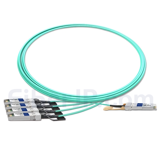 3m 汎用 対応互換 40G QSFP+/4x10G SFP+ブレイクアウトアクティブオプティカルケーブル（AOC）の画像