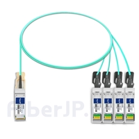 1m Juniper Networks JNP-QSFP-AOCBO-1M対応互換 40G QSFP+/4x10G SFP+ブレイクアウトアクティブオプティカルケーブル（AOC）