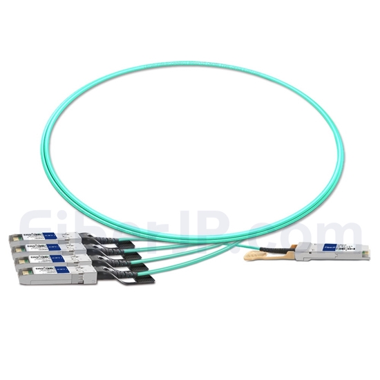 1m Juniper Networks JNP-QSFP-AOCBO-1M対応互換 40G QSFP+/4x10G SFP+ブレイクアウトアクティブオプティカルケーブル（AOC）の画像