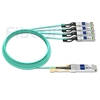 20m Juniper Networks JNP-QSFP-AOCBO-20M対応互換 40G QSFP+/4x10G SFP+ブレイクアウトアクティブオプティカルケーブル（AOC）の画像