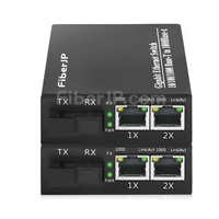 2x 10/100 / 1000Base-T RJ45 ~ 1x 1000Base-X SFP Rainure SC　アンマネージド型ギガビットイーサネットメディアコンバーター、シングルファイバー、1310nm / 1550nm、20km