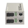 1x 10/100Base-T RJ45 vers 1x 100Base-X SFP Rainure SC アンマネージド型ギガビットイーサネットメディアコンバーター、シングルファイバー、1310nm/1550nm,20kmの画像