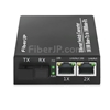 2x 10/100Base-T RJ45 vers 1x 100Base-X SFP Rainure SC アンマネージド型ギガビットイーサネットメディアコンバーター、シングルファイバー、1310nm/1550nm,20kmの画像